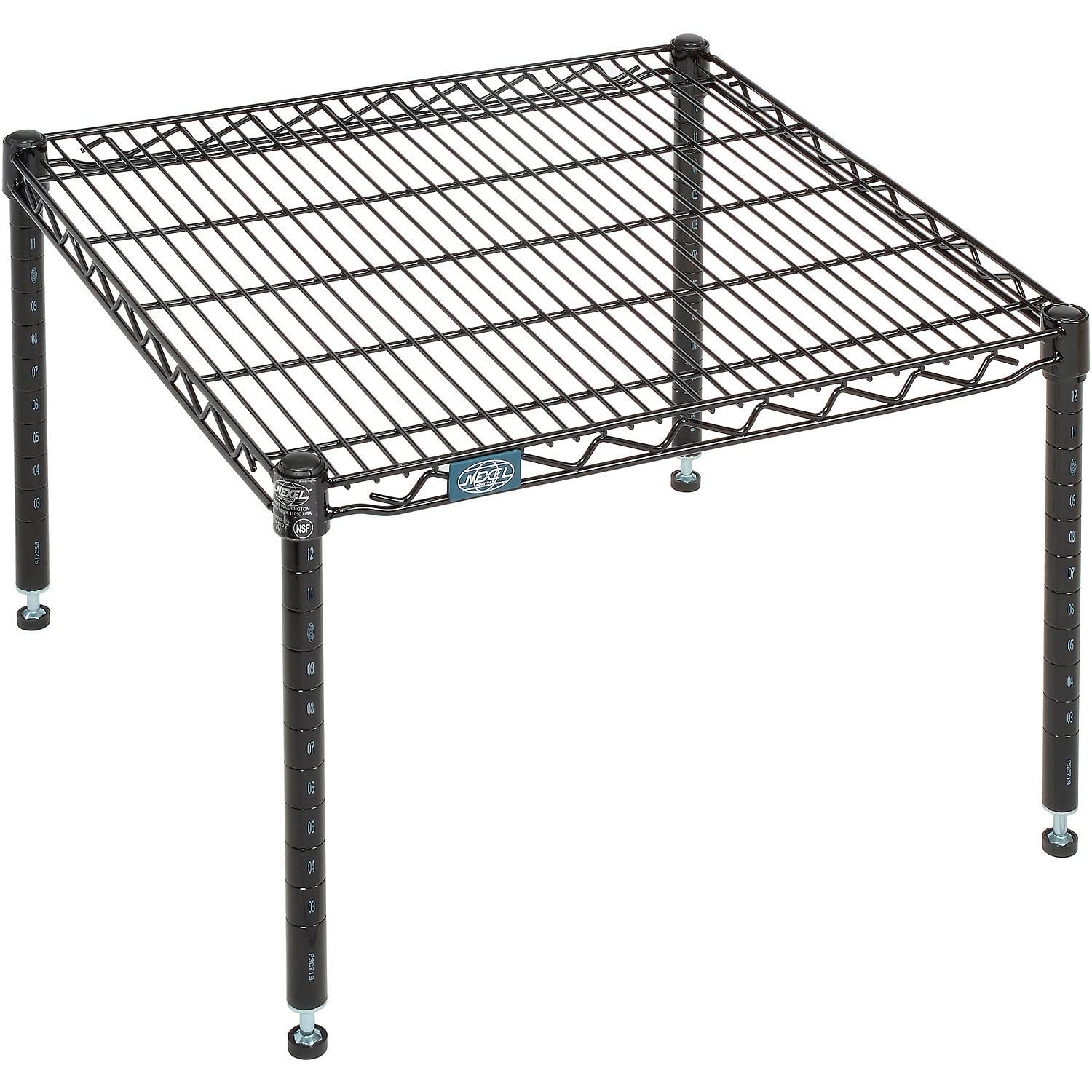 Black Epoxy Wire Dunnage Rack by Nexel – Wire, Black, Model P2430B