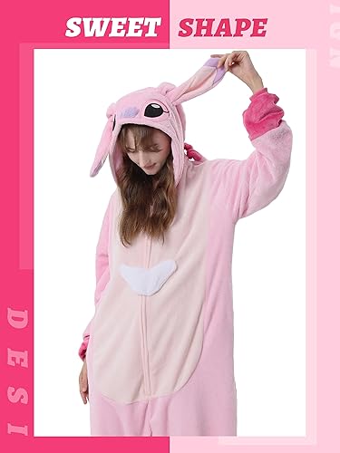 Miniatura 2 de QSTYLE Disfraz de animal para adultos, disfraz de Halloween, traje de cosplay de una pieza para mujeres y hombres
