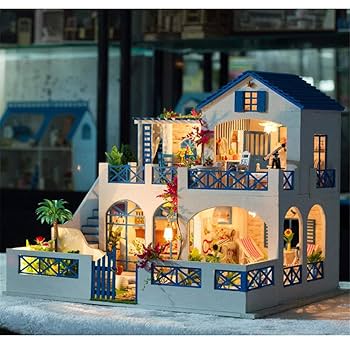 Amazon.co.jp: DIYミニチュアドールハウス ミュージックライト