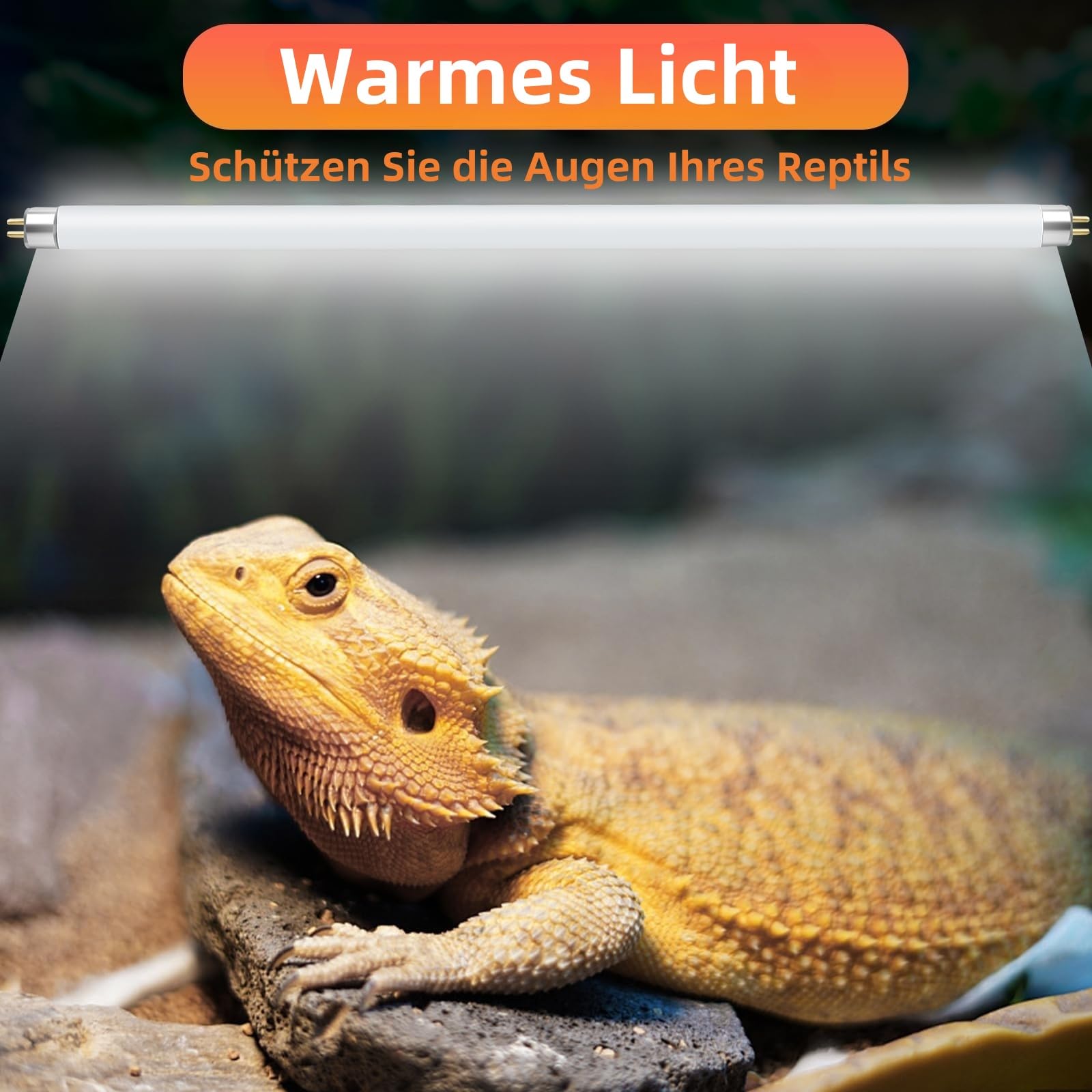 UVB Lampe Terrarium T5 UVA UVB Reptilien 39W 2er-Pack Leuchtstoffröhre 86cm 10.0