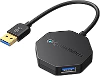 Vista 1 de Cable Matters Hub USB Ultra Mini de 4 puertos (concentrador USB 3.0, base USB3)
