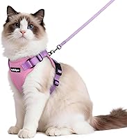 Vista 38 de rabbitgoo Cat Harness and Leash for Walking, Escape Proof Soft Adjustable Vest Harnesses for Cats, Easy Control Breathable Reflective Strips Jacket