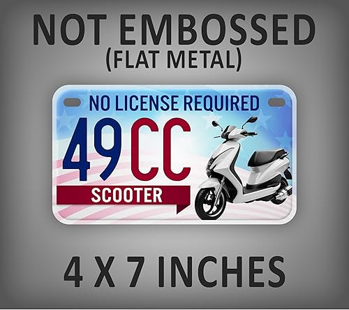 Miniatura 2 de Placa patriótica para ciclomotor y scooter 49CC EE. UU., etiqueta de automóvil legal 4X7