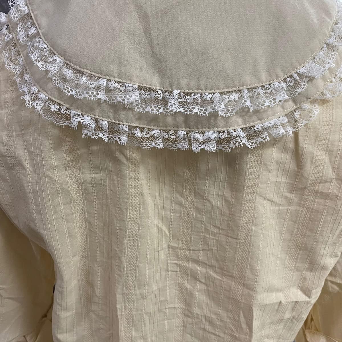 Women Long Sleeve Blouse and Shirts Vintage Gothic Lolita Cute Peter Pan Collar Shirts Elegant Lace Ruffle Vintage Tops - Image 5