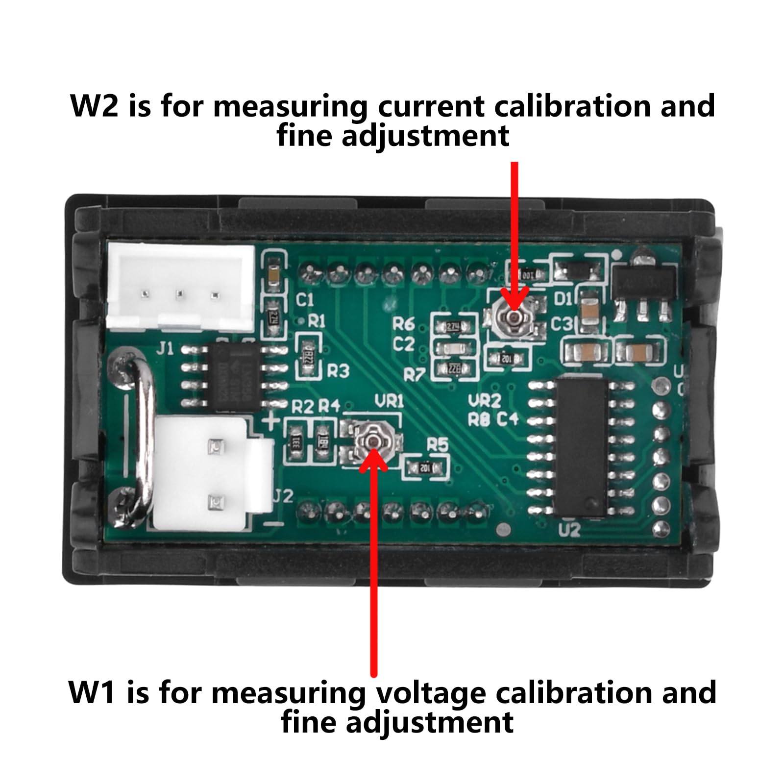 2 piezas 0.28"LED Digital Voltímetro Amperímetro DC 0-100V 10A, Volt Amp 2in1 Tester para 12V / 24V Multímetro Amperaje Medidor Volt Amp Amper Panel