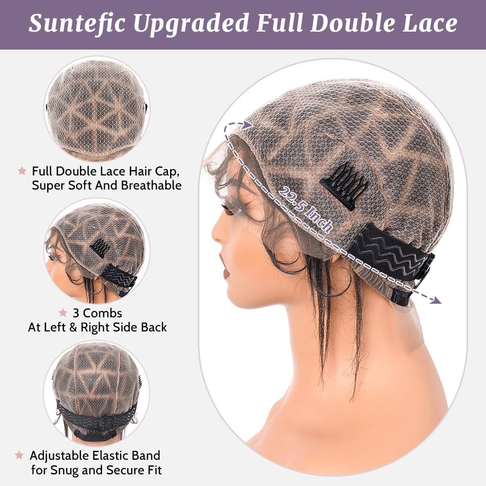PORSMEER Braided Crochet Double Full Lace Wig Caps with Baby Hair for Making Wigs Breathable Lace Wigs Caps - Image 4
