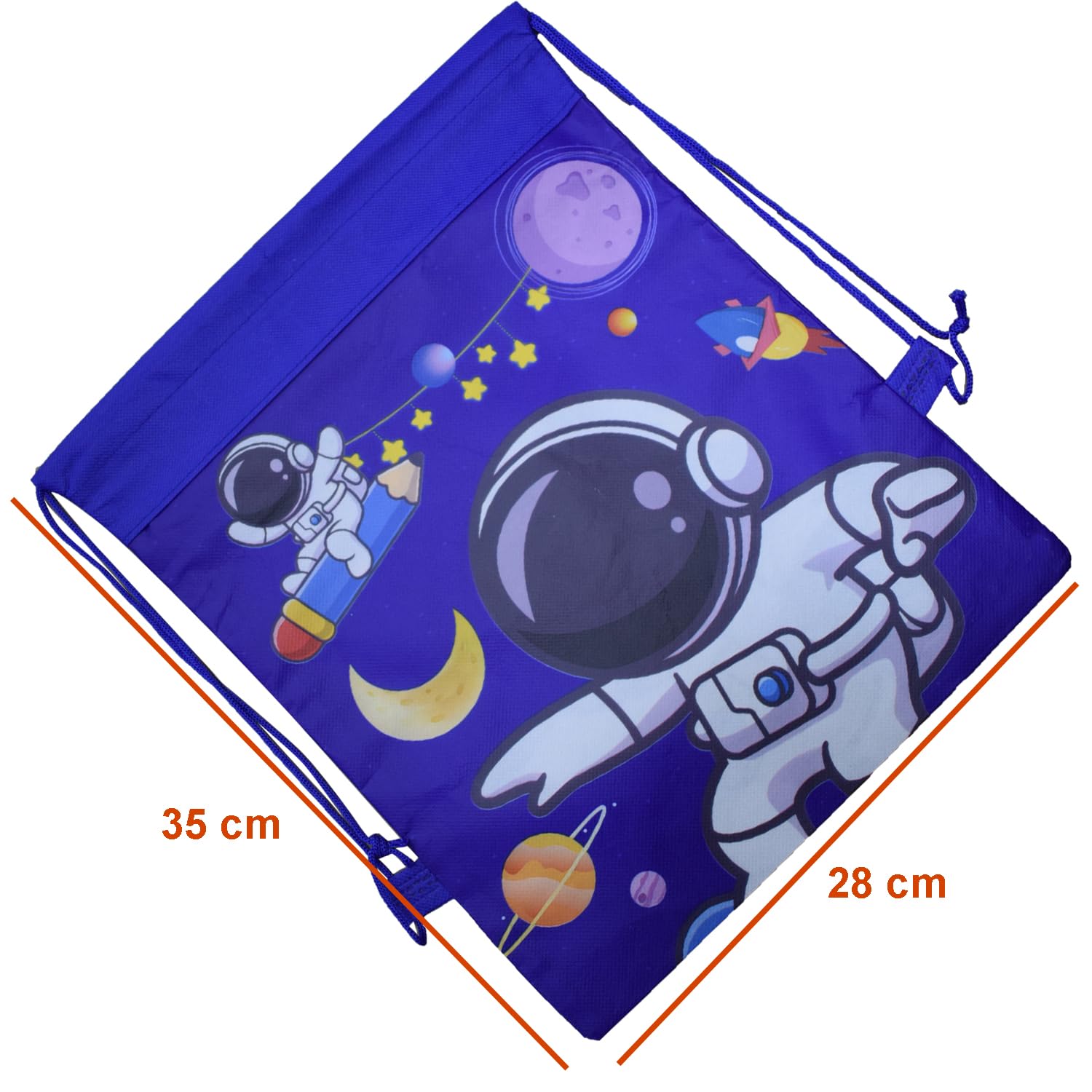 Asera Space Theme Design Dori Haversack Bags for Kids/Boys Birthday Return Gifts (12 pcs) - Image 3 thumbnail