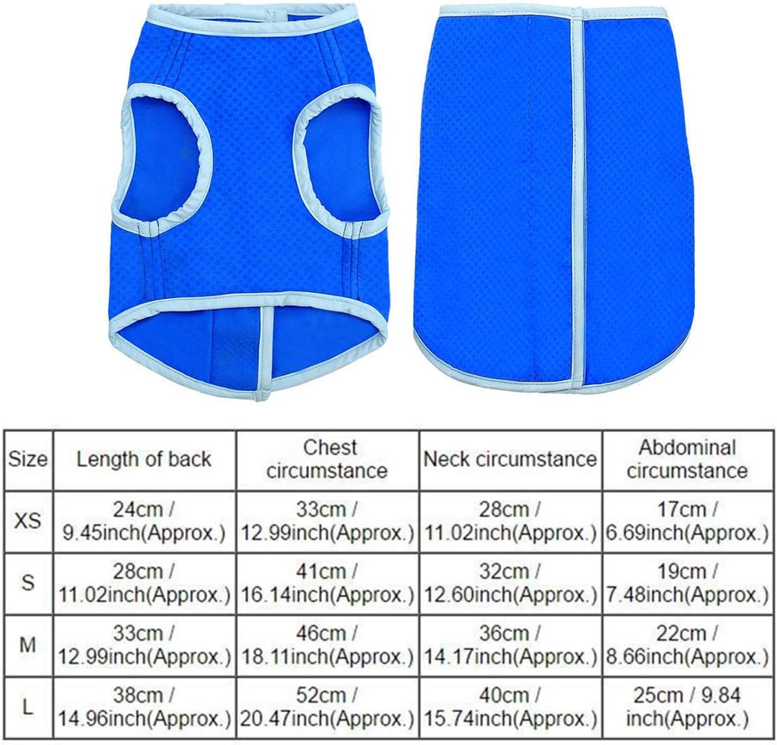 Pets Cooling Vest Jacket Dog Ice-Cooling Harness Coats Pet Cooler Vest Sun-proof Pet Jacket Mesh Vest for Small Medium Puppies Cat Indoor Outdoor Sports - Image 5