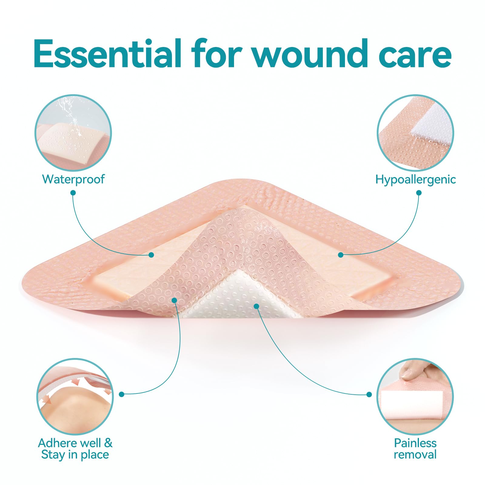 10 Upgrade Dimora Silver Calcium Alginate Wound Dressing Pads - View #10