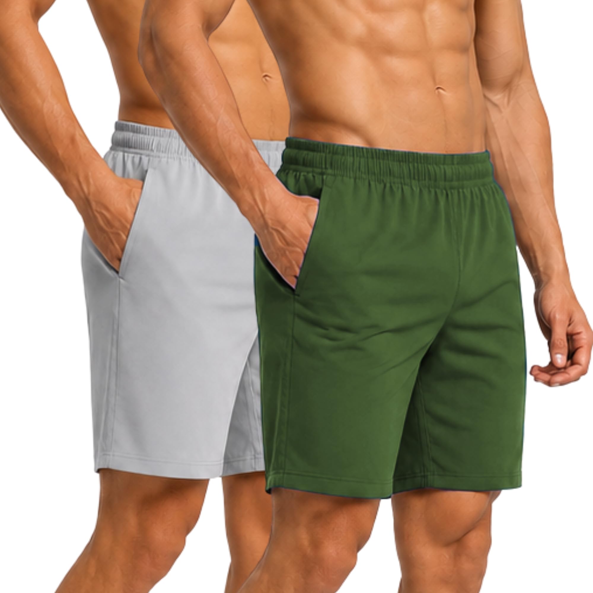 NEVER LOSE Mens Running Athletic Shorts 5 inch Inseam Quick Dry Workout Shorts Men Lightweight Gym Shorts with Pockets-picture-24