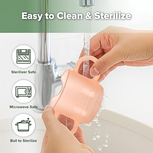 Miniatura 7 de haakaa Taza de entrenamiento de silicona para bebés, taza abierta de aprendizaje para bebés de 6 meses en adelante, a prueba de caídas, sin BPA, 5