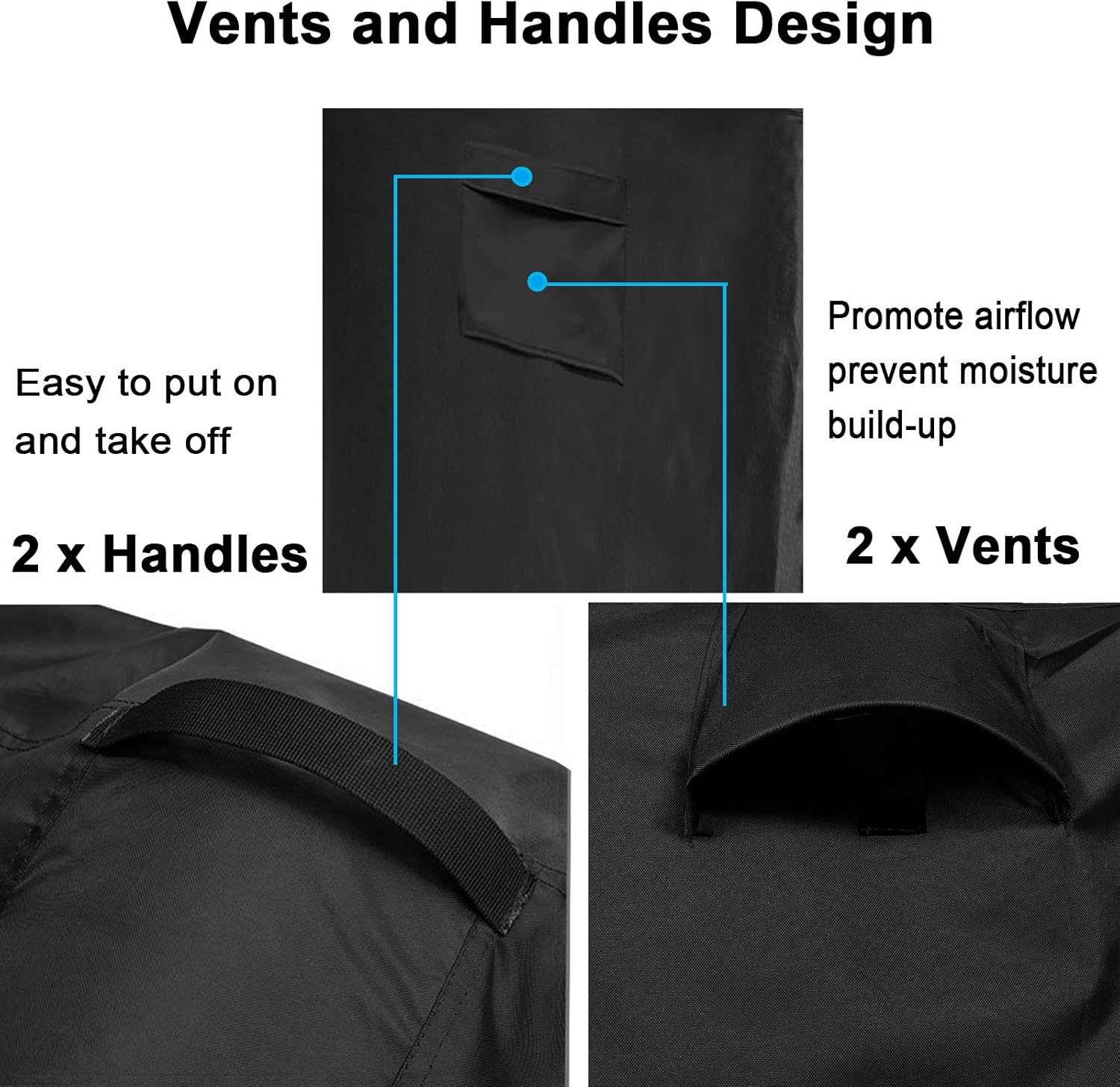 WOMACO Outdoor Dining Cart Cover, Waterproof Prep Table Cover for Movable Double Shelf Worktable, Heavy Duty Patio Bar Cart BBQ Table Cover, All Weather Protect- 41.3" x 24.4" x 32.3"