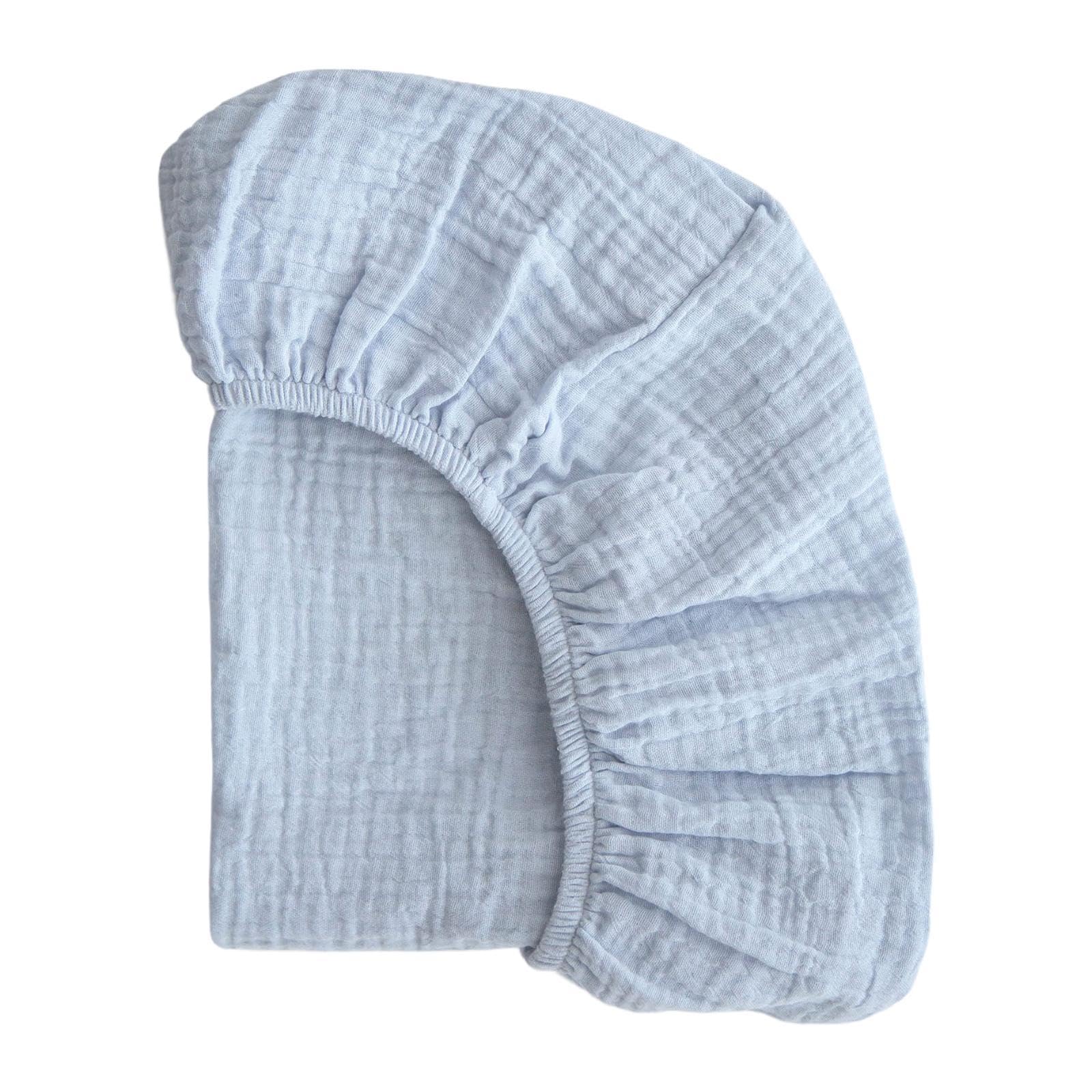 CALANDIS™ Fitted Bassinet Sheet Newborn Girl Boy for Rectangle Oval Hourglass Mattress Blue | Sheets & Sets | Nursery Bedding-image-46