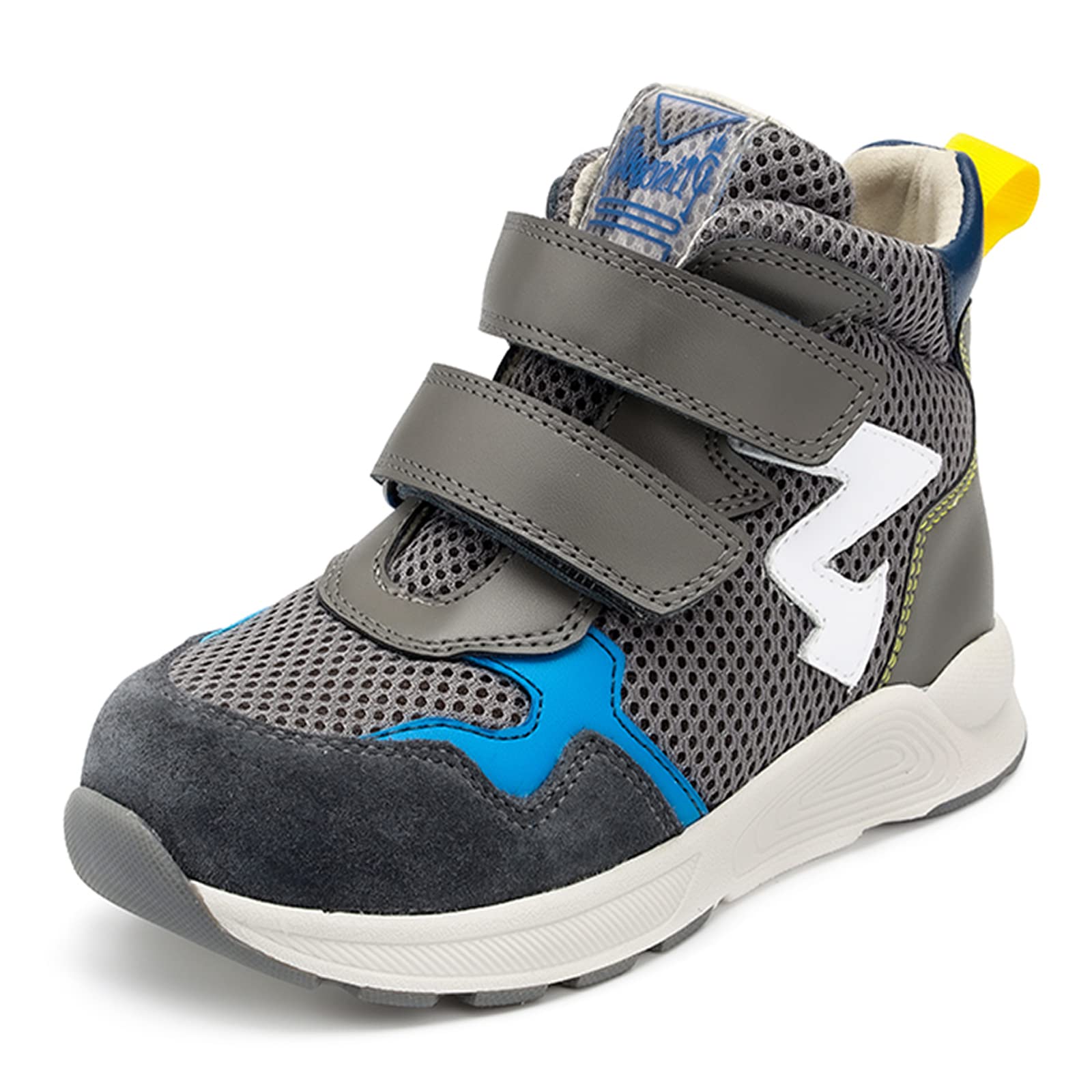 Toddlers Orthopedic Corrective Sneakers for Kids with Arch & Ankle Support,Girls and Boys'High Top Shoes for Flat Foot,Anti-Slip Soles