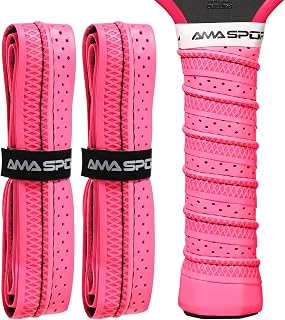 AMA SPORT Pickleball Paddle Grip Tape 2 Pack Pickleball Overgrip Replacement Grip Wrap for Pickleball Rackets Anti-Slip Grip Ridge Easy Installation and Long-Lasting Performance