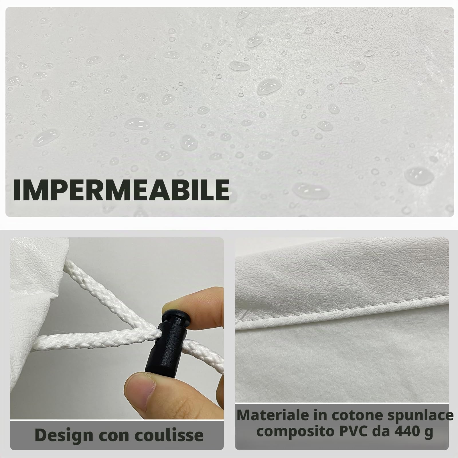 Copertura del condizionatore d'aria RV - Camper Trailer AC Protezione antipolvere , impermeabile compatibile con Dometic Brisk II, Coleman Mach I, II, III, Mach 3 Plusc, 39 "Lx26" W