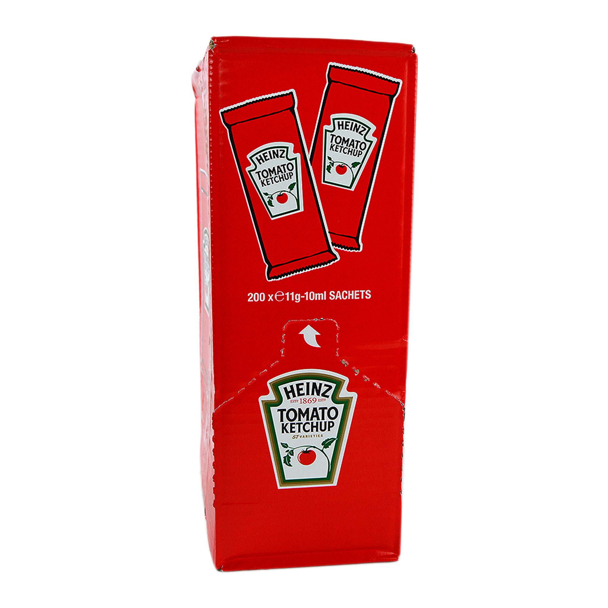 Heinz Lot de 200 sachets de 11 g. Idéal pour les patines, les paninis, les amburger et les sandwichs.