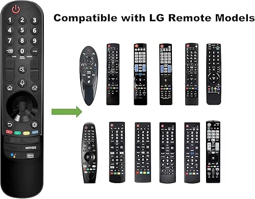 Miniatura 6 de Reemplazo universal compatible con control remoto LG para televisores inteligentes MR2223GA 20212022 UHD OLED, QNED, NanoCell, 4K y 8K (sin puntero