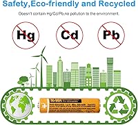 Vista 6 de NI-MH - Batería recargable AAA de 1,2 V, 550 mAh, paquete de 4 baterías AAA hhr-55aaabu para teléfonos inalámbricos Panasonic, controles remotos