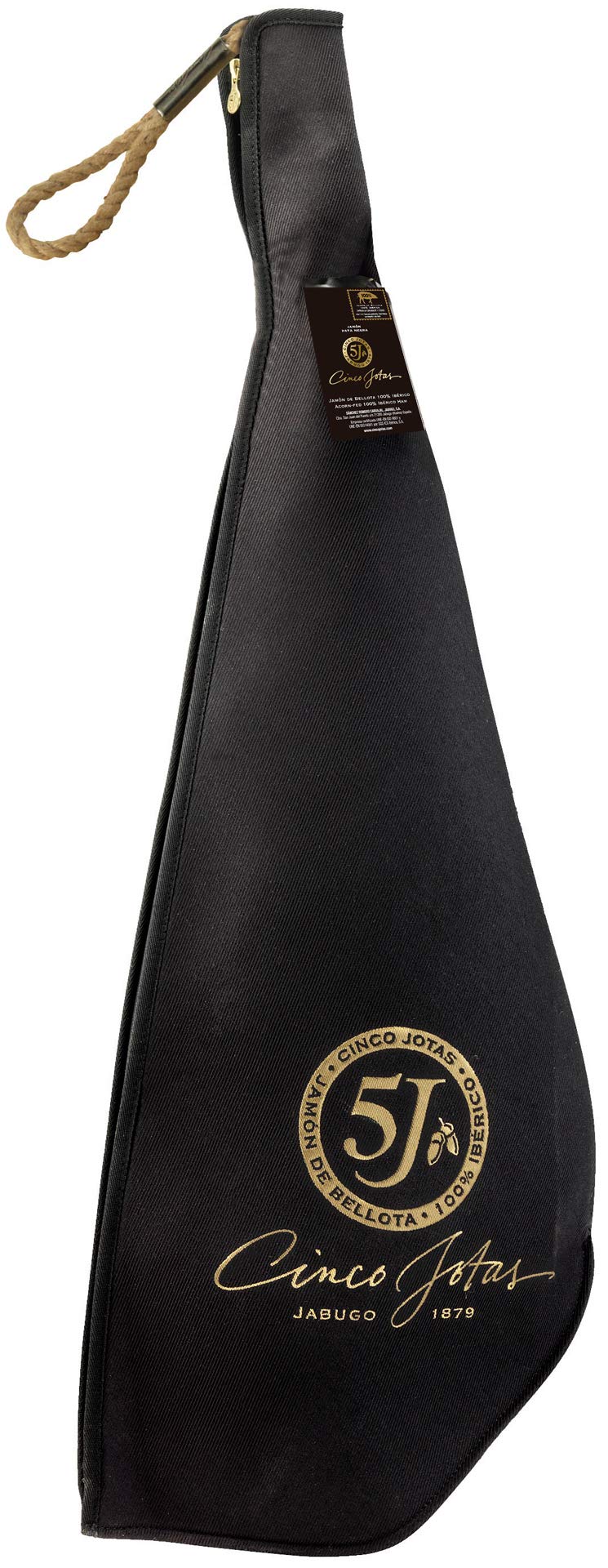 Jamón 100% Ibérica de Bellota Cinco Jotas - 5J - de 7-8 Kg. aprox. PATA NEGRA