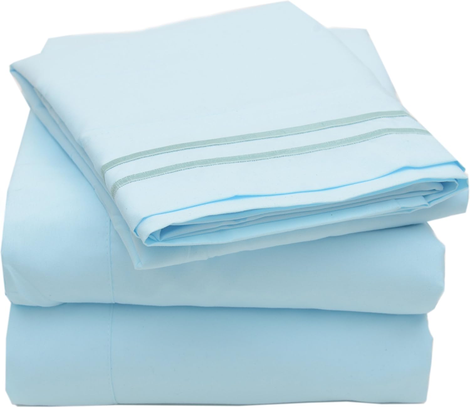 Sweet Home Collection 3 Piece 2000 12 Colors Collection Egyptian Quality Deep Pocket Bed Sheet Set, Twin, Brown
