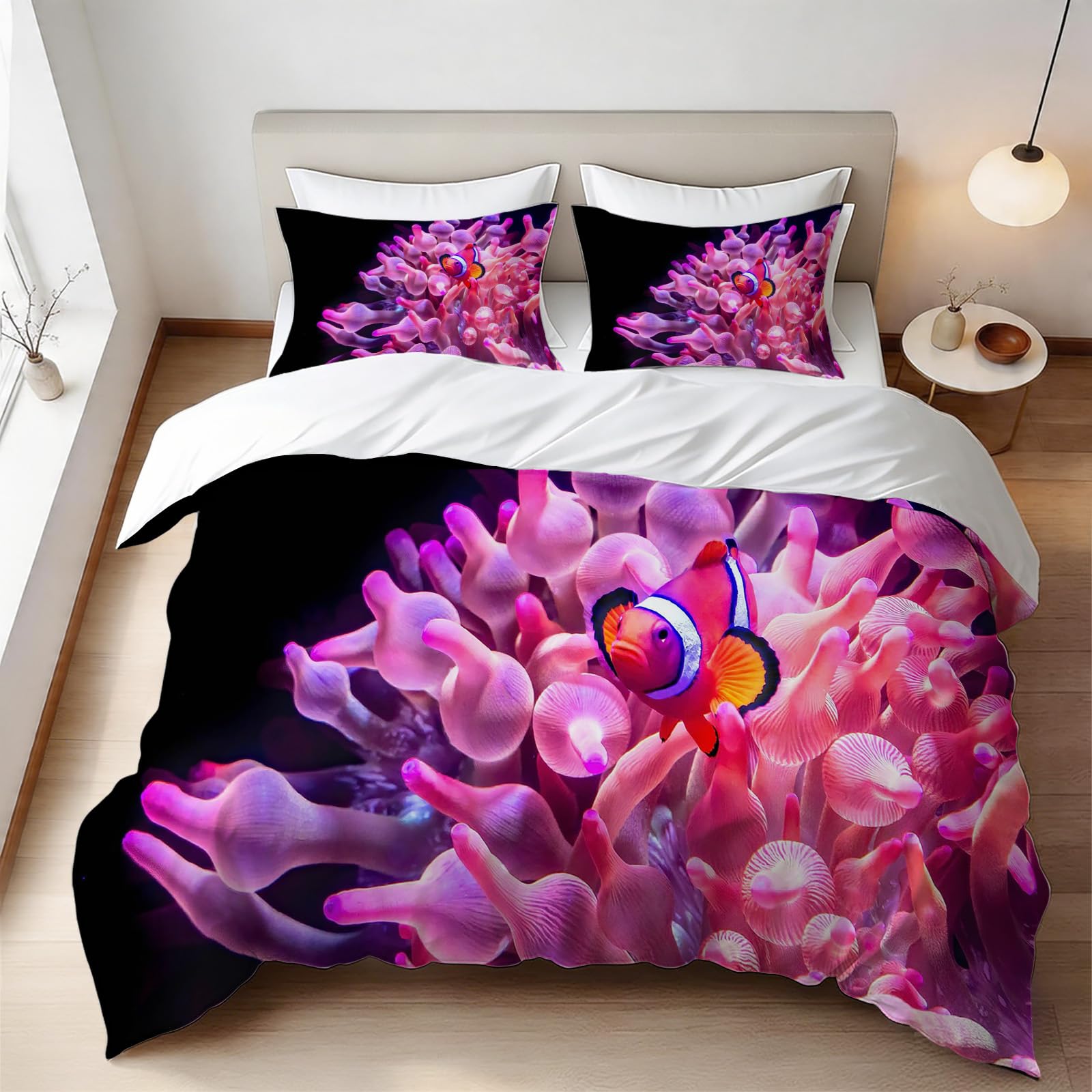 Housse de couette poisson-clown rose pour transformer la chambre d'enfant en un cocon de douceur