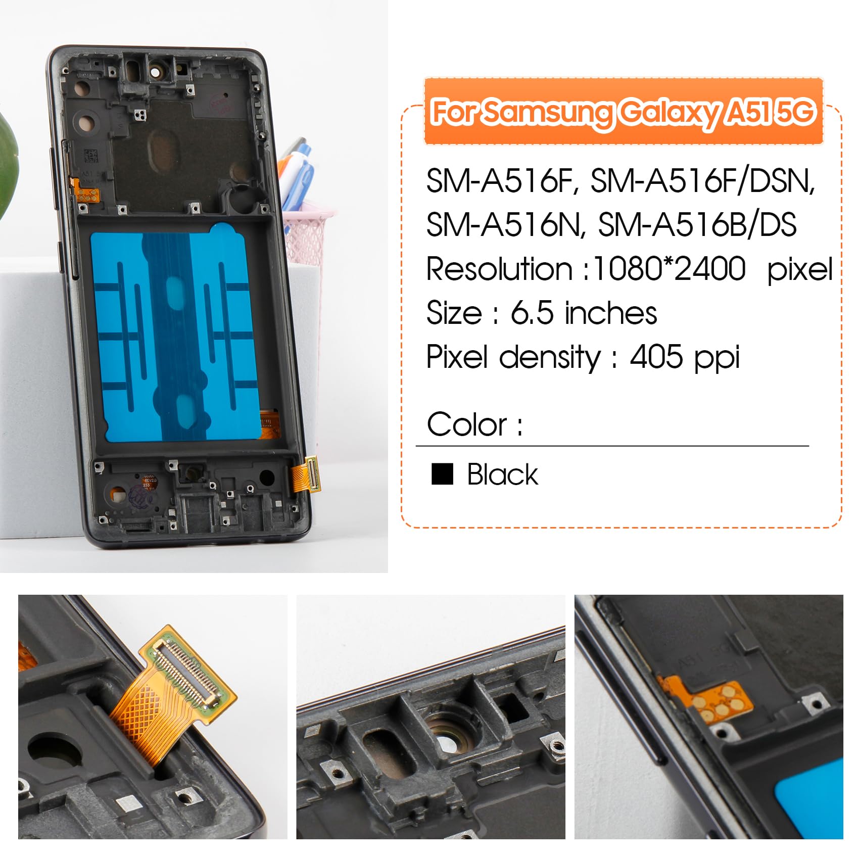 Amazon.com: OLED Screen For Samsung Galaxy A51 5G Screen