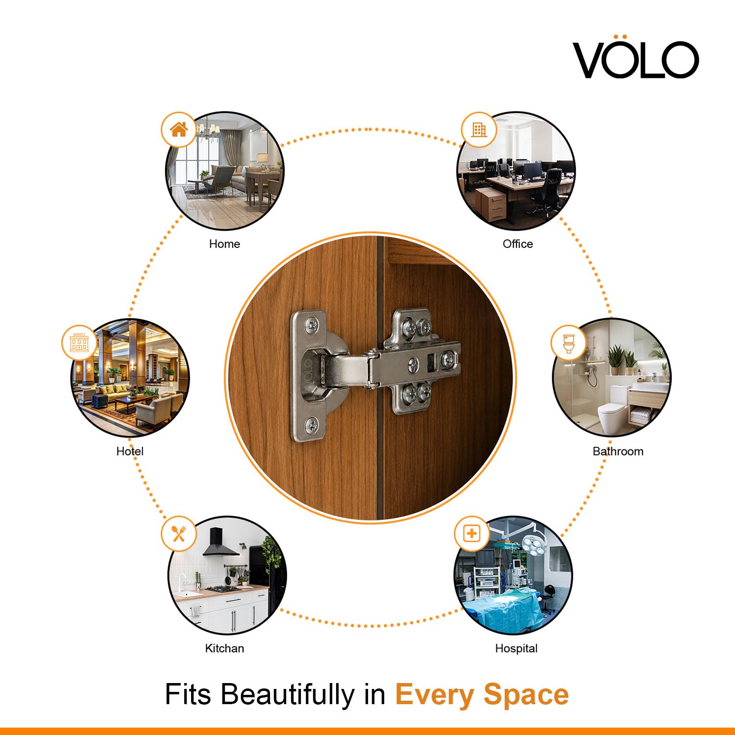 Concealed Cabinet Hinges - Full Overlay Auto Hinges -4 Concealed Cabinet Hinges - Full Overlay Auto Hinges -4