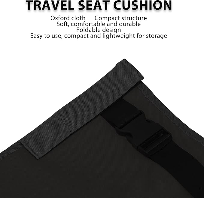 Cama de viaje para niños pequeños para avión color negro miniatura 5