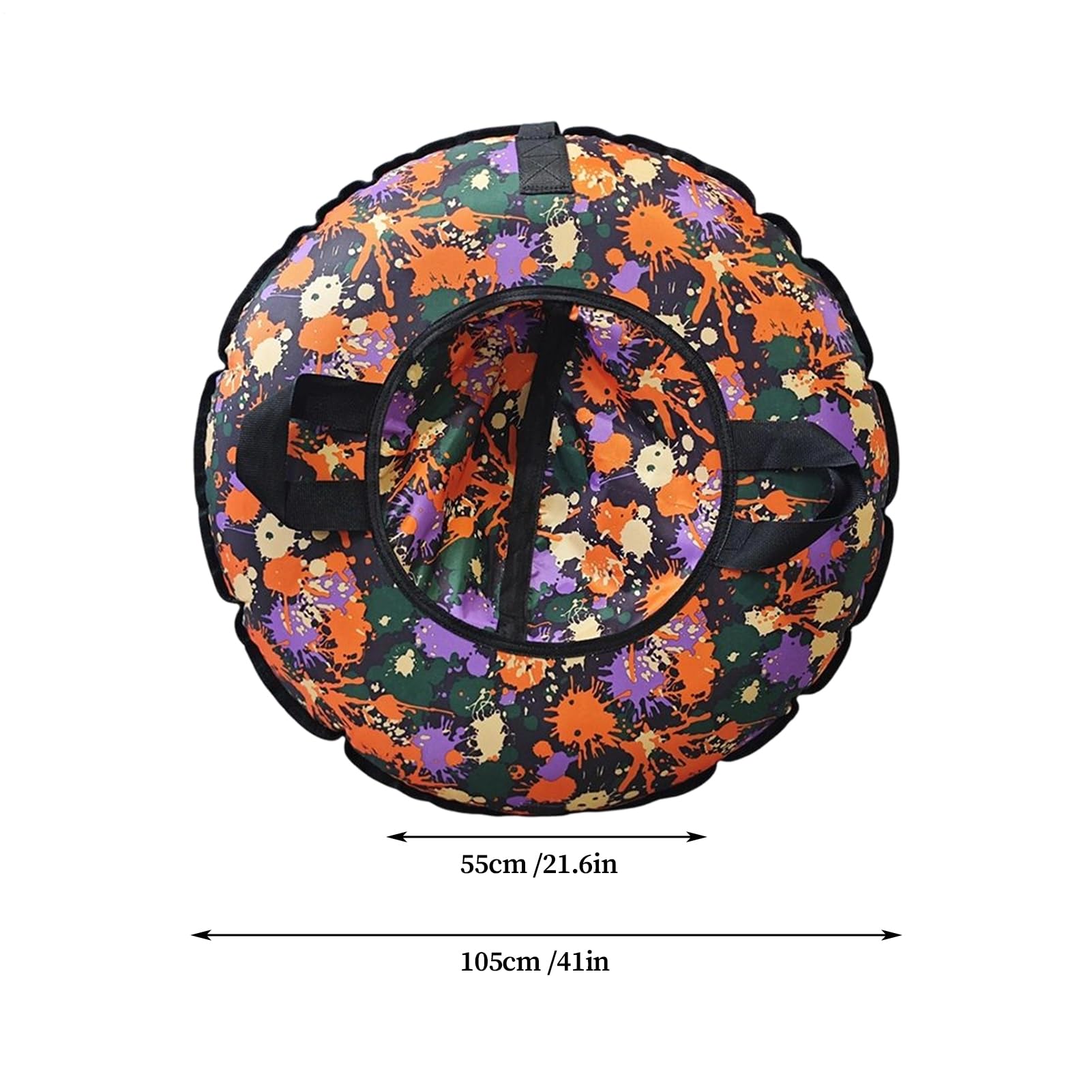 Luge gonflable, pneus de neige gonflables, avec poignées, tube à neige, 104 cm, en PVC, pour le camping, la pêche et la neige, modèle enfants et adultes