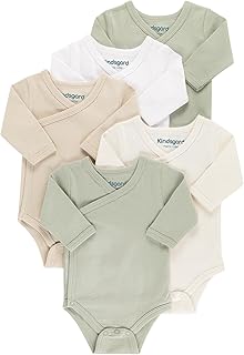 Wickelbody langarm „trunder“ – 5er-Pack – 100% Bio-Baumwolle – OEKO-TEX zertifiziert – weich, atmungsaktiv & pflegeleicht – Baby Body mit Druckknöpfen