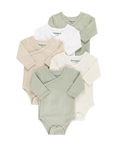 Kindsgard Baby langärmeliger Wickelbody trunder - weiche und hochwertige 100%