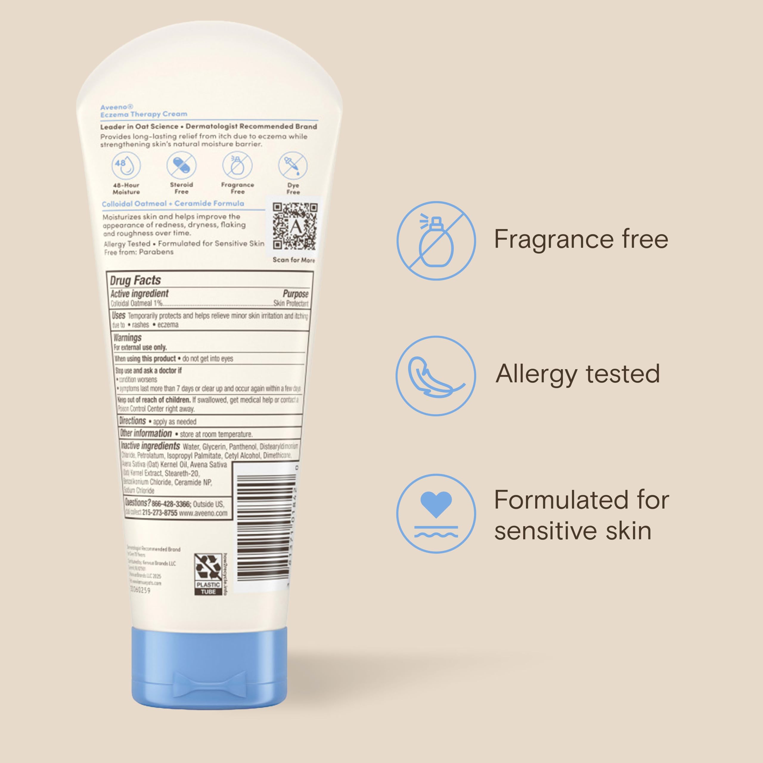 Aveeno Eczema Therapy Günlük Nemlendirici Krem 206GR