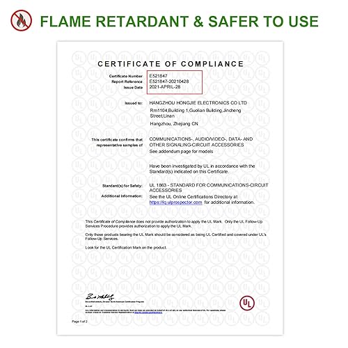 Miniatura 33 de VCELINK RJ45 Cat6 Keystone Jacks Slim Profile UL Listed 10-Pack, 90 grados Ethernet Punch Down Keystone Jack Adapter en verde