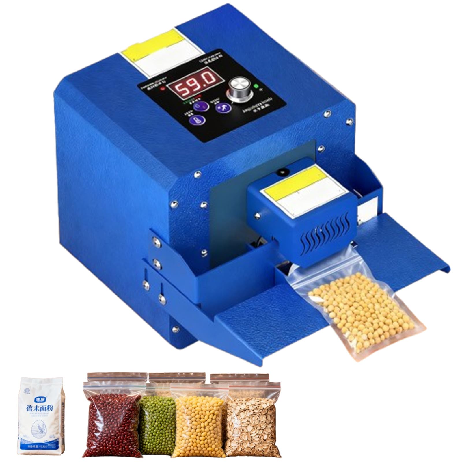 Máquina selladora automática de bolsas de plástico, solución de envasado de alimentos de alta velocidad de 6 m/min para té y aperitivos