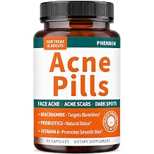Acne Pills for Clear Skin, 60 Capsules