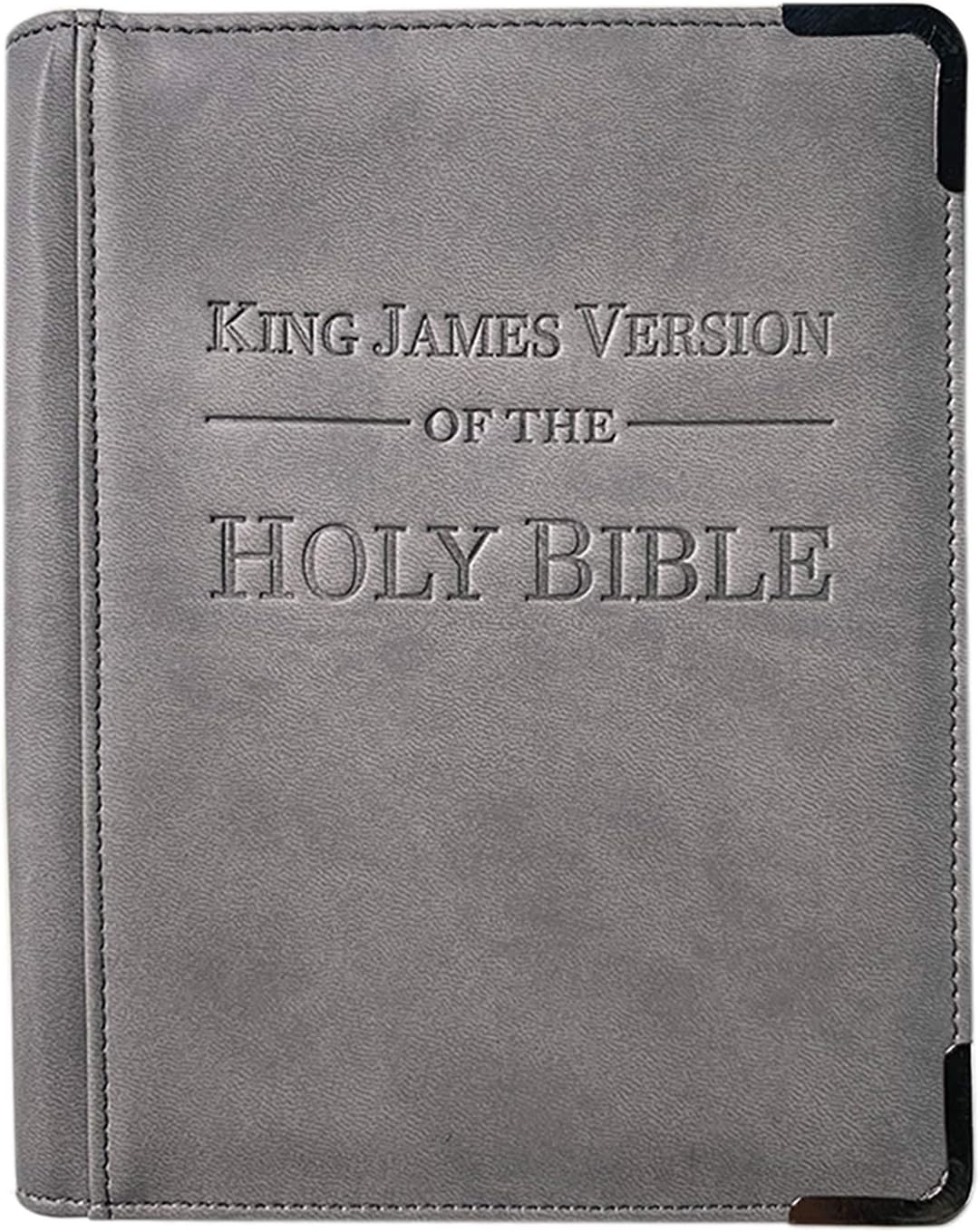 Bible Book Cover, Luxurious Bible Cover Case, PU Leather, Fits for Standard Size Bible, Smooth Gliding Zipper, New World Translation of The Holy Scriptures, Water-Resistant