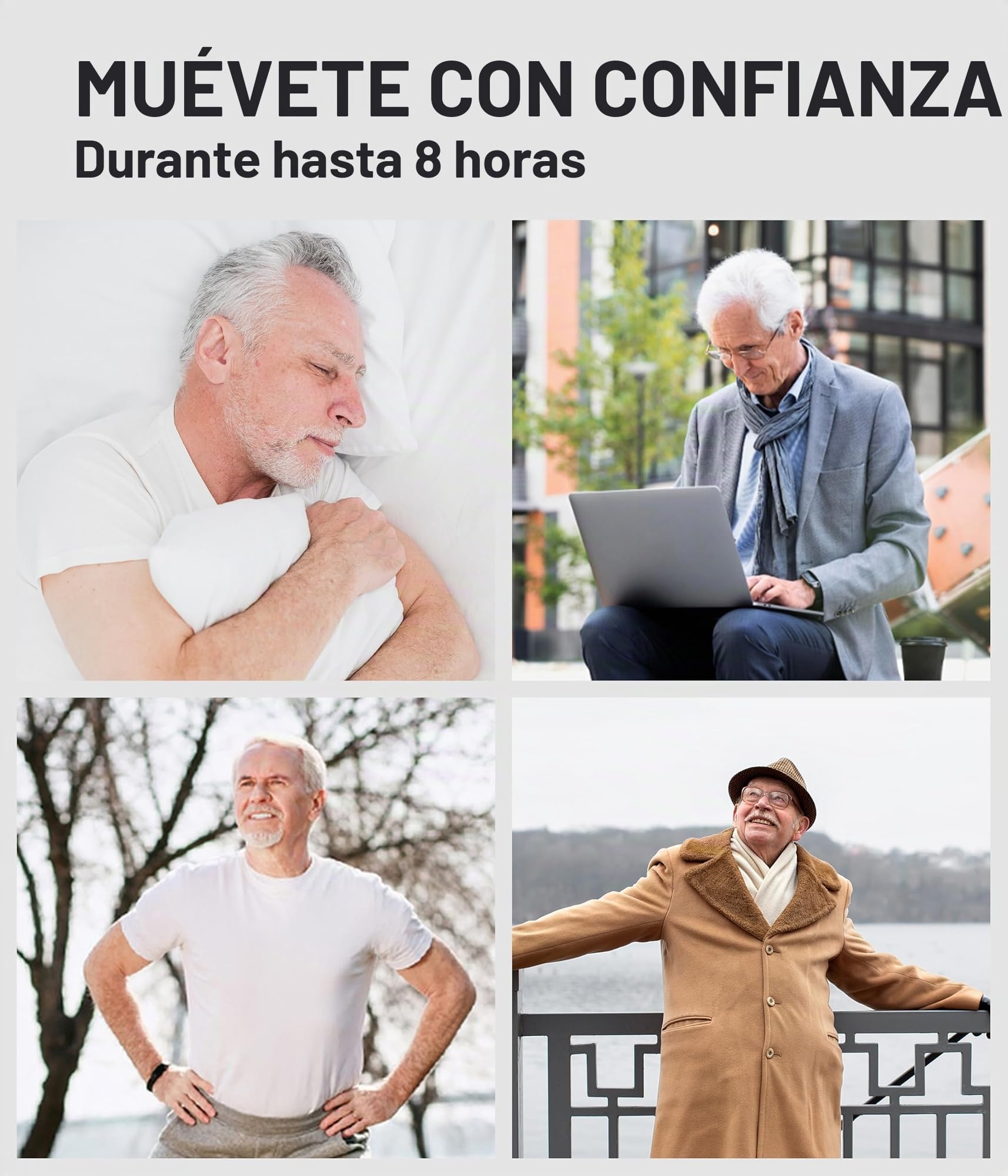 Pantalones de incontinencia para hombre, calzoncillos tipo bóxer de algodón para incontinencia, 65 ml, absorbentes, lavables, reutilizables, a prueba de fugas, paquete de 3 (negro, L)