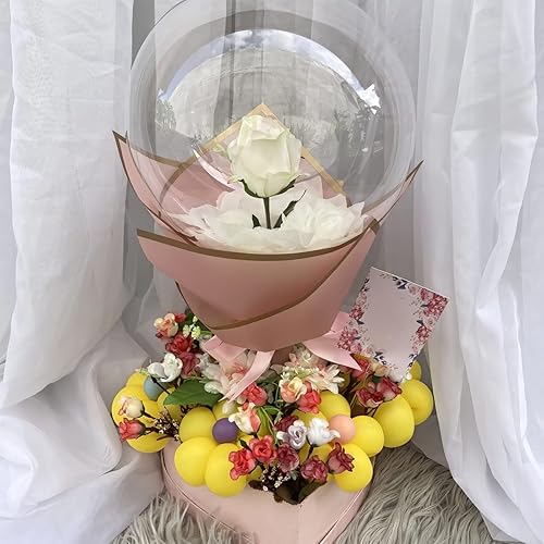 Miniatura 6 de Globos de burbujas transparentes de 30 pulgadas, 12 globos transparentes de boca ancha para rellenar bodas, cumpleaños, fiestas, Navidad, San