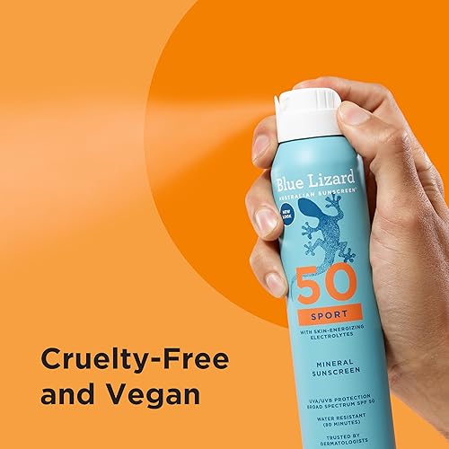 Miniatura 4 de BLUE LIZARD Protector solar Sport Spray SPF 50 crema sin perfume 5 onzas líquidas