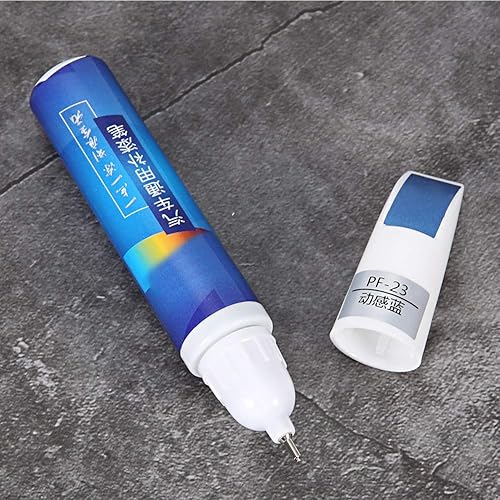 Miniatura 2 de TOPINCN Pintura de reparación de automóviles, 0.4 fl oz (0.4 fl oz), color azul, lápiz removedor de arañazos, bolígrafo de retoque de coche para