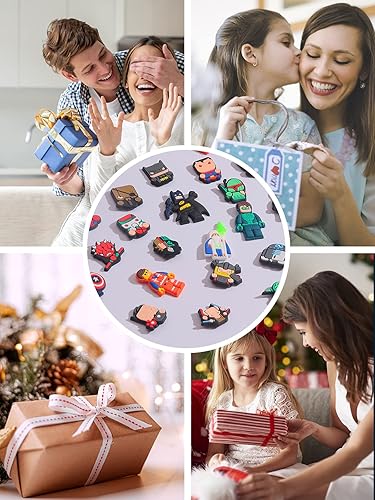 Miniatura 6 de 30 dijes de zapatos para niños, dijes de zapatos de héroe para zapatos y pulseras, regalos de fiesta, Metal no precioso., No es una piedra preciosa