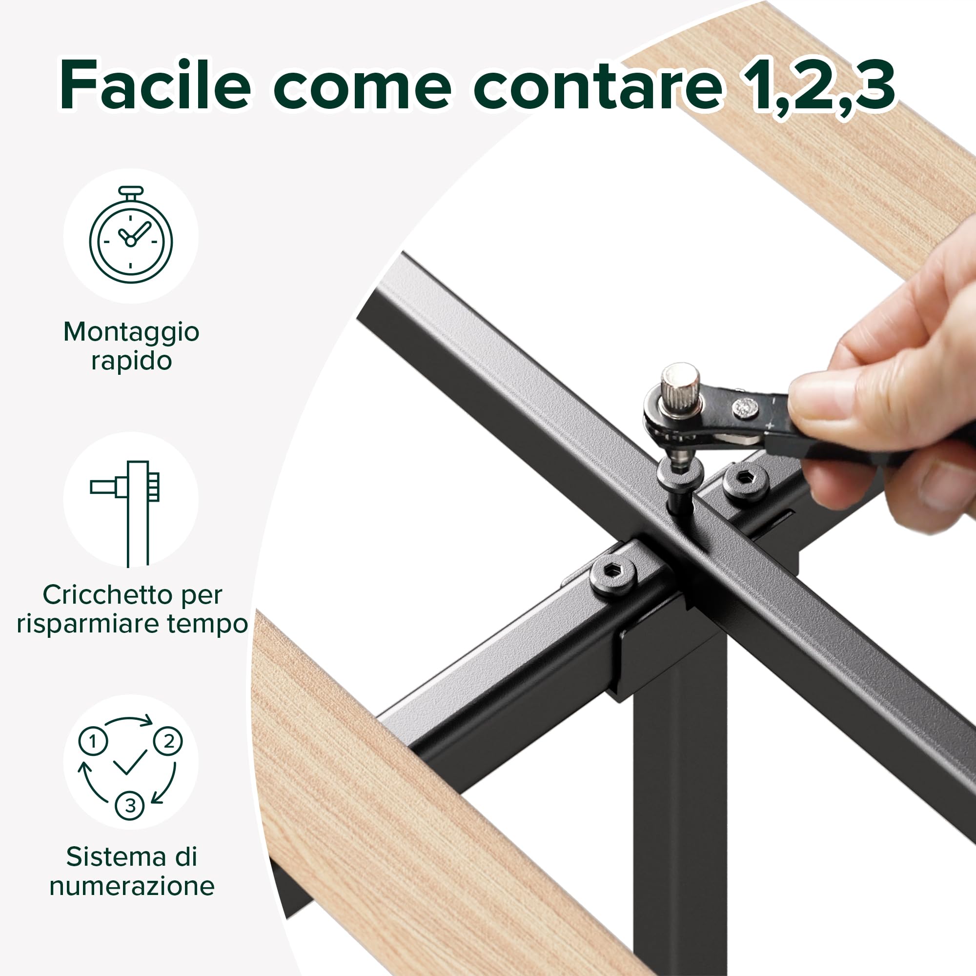 Zinus Maya Struttura Letto 160x190 cm con Testiera - Altezza 30 cm - Letto Matrimoniale Imbottito con Rete a Doghe in Legno - Facile da Montare - Grigio Scuro
