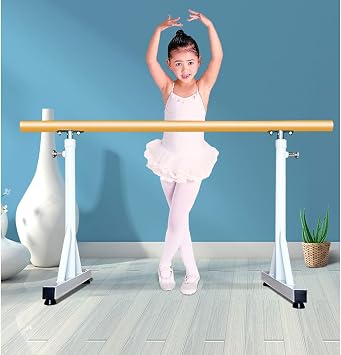 Ballet Barre Stick, Freestanding Height Adjustable Dancing Bar, Ballet Equipment for Home Studio Schools Dance or Active Workouts (Color : White, Size : 1 m) (Pink 1 m) (White 1.5 m)