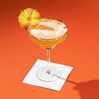 Vista 5 de Viski Raye - Vasos de margarita con tallo en ángulo, vasos de cóctel de cristal de alta calidad, accesorios de bar, regalo de cóctel perfecto, juego