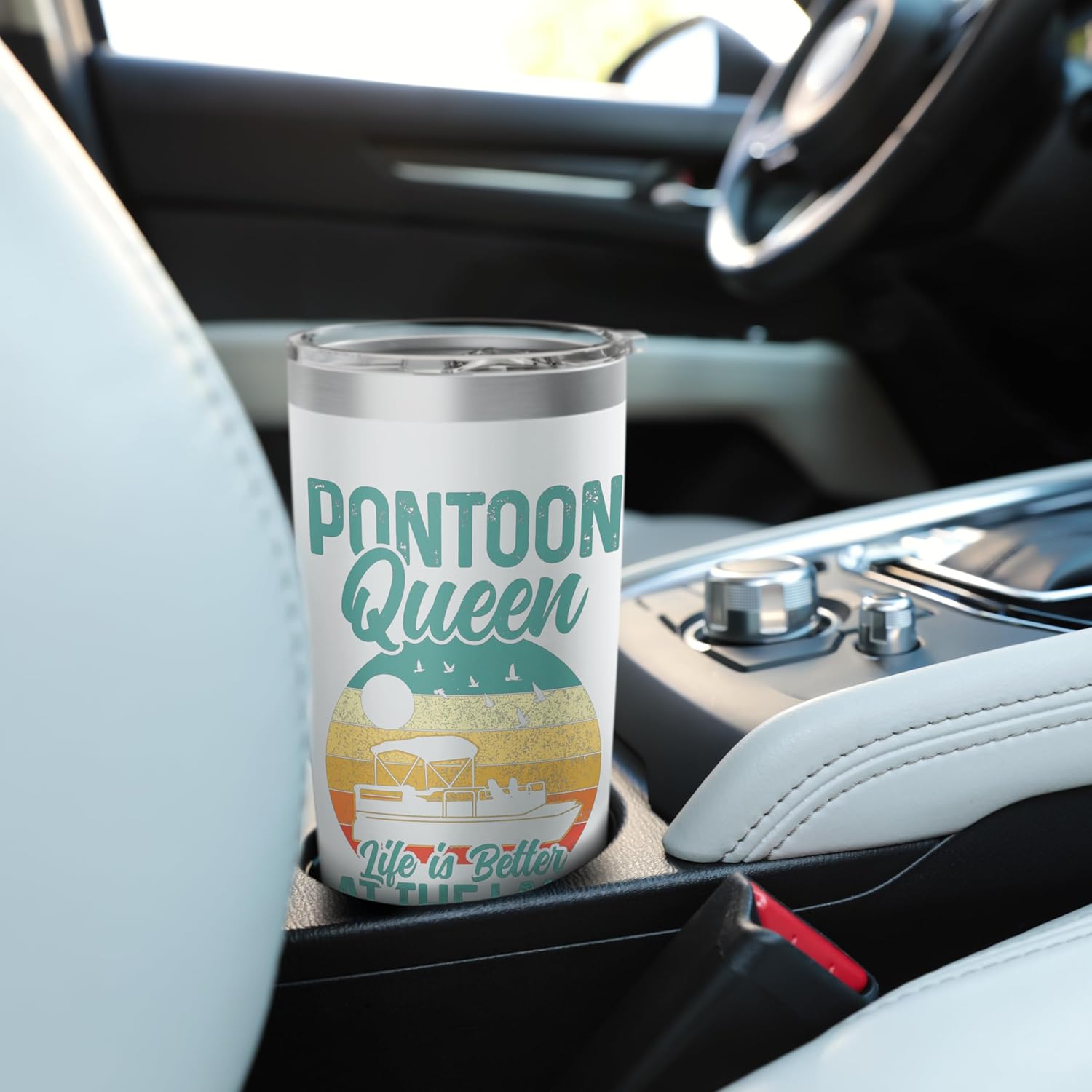 Pontoon Queen Stainless Steel Insulated Tumbler - Image 6