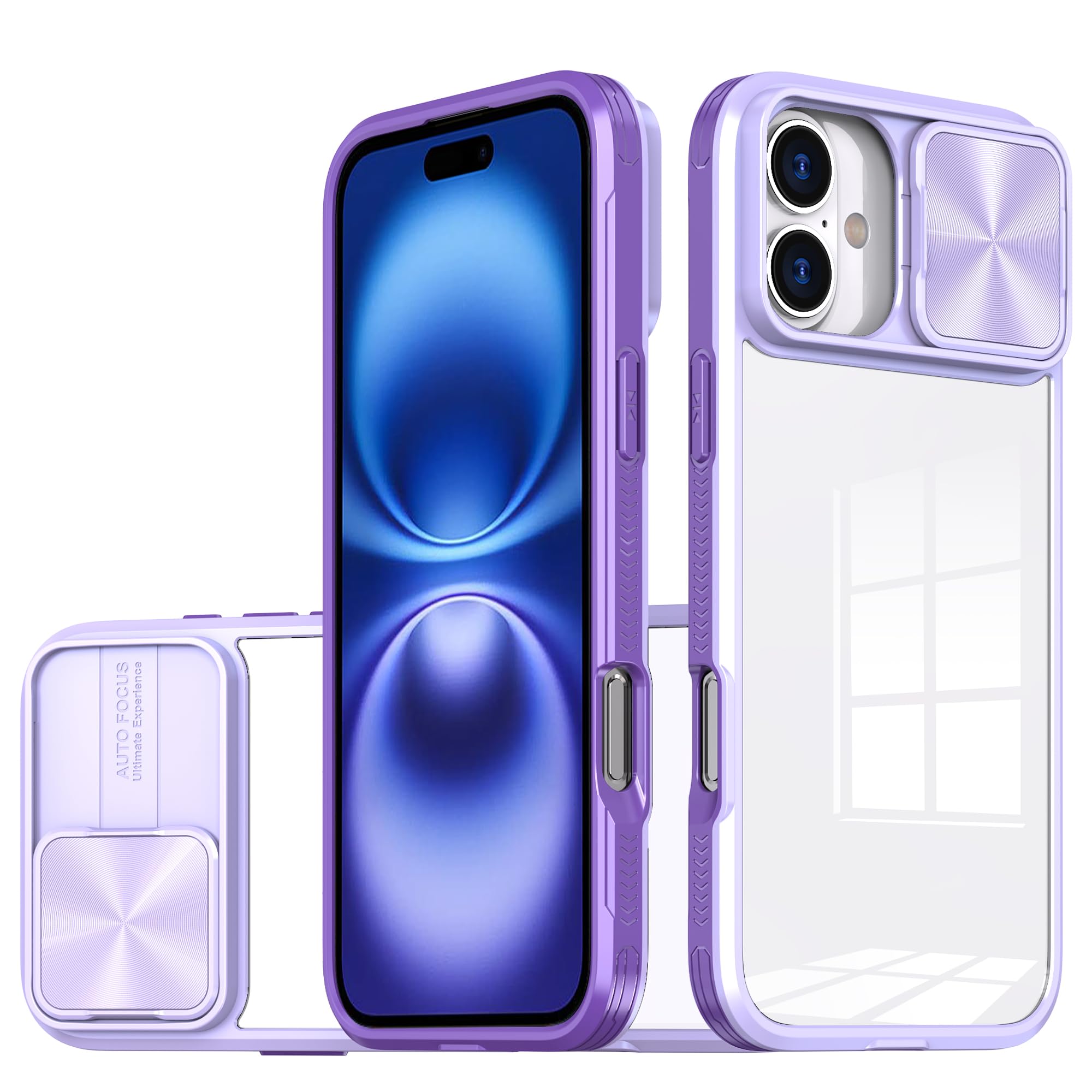 LIUK Cover per iPhone 15 Pro ax Custodia, Scorrevole Protezione Fotocaera Ultra Sottile