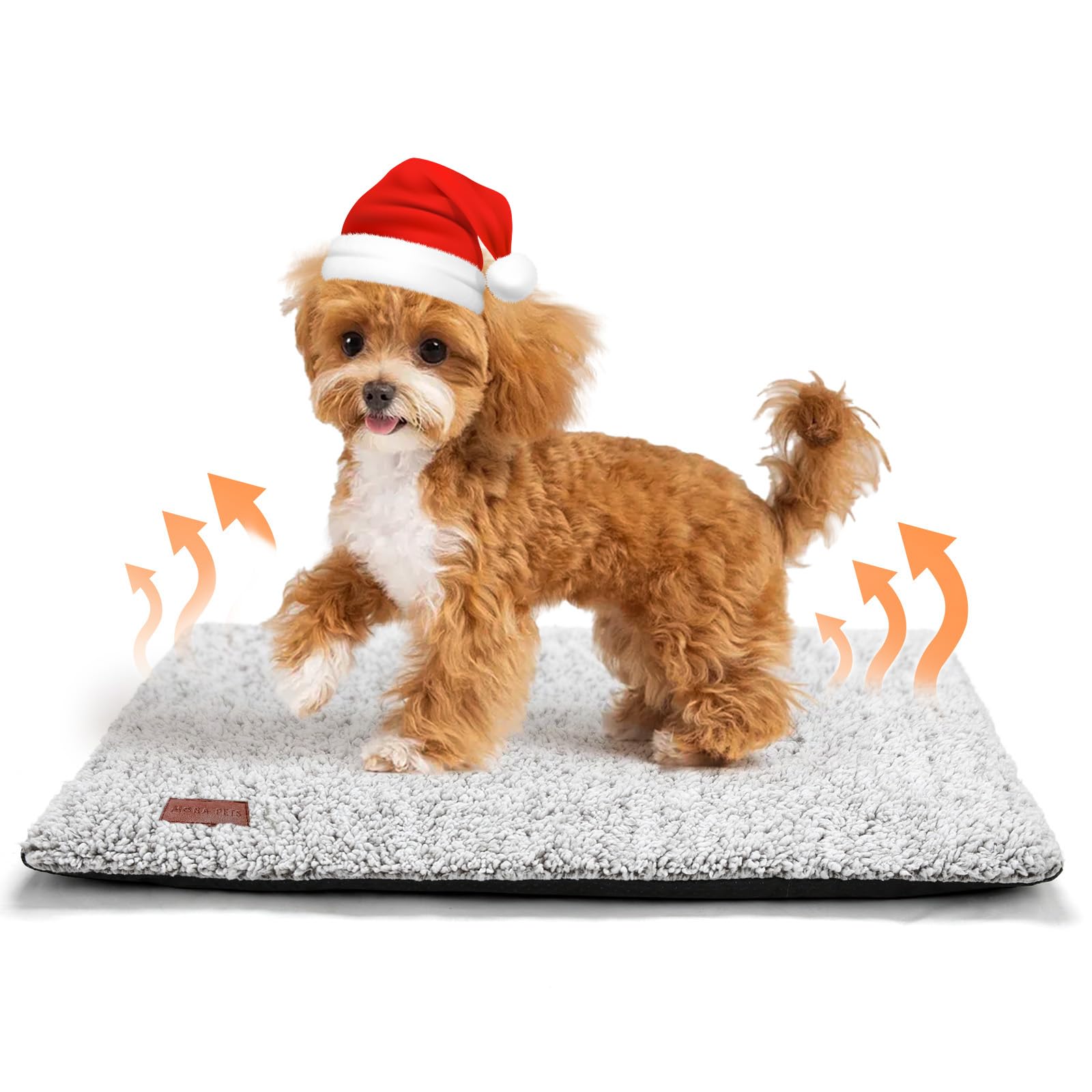 Mora Pets Tappetino riscaldante gatto Coperta autoriscaldante Cuscino per gatti e cani Tappeto riscaldante Senza elettricità e batterie Coperta termica Rimovibile e Lavabile 74 x 47 cm