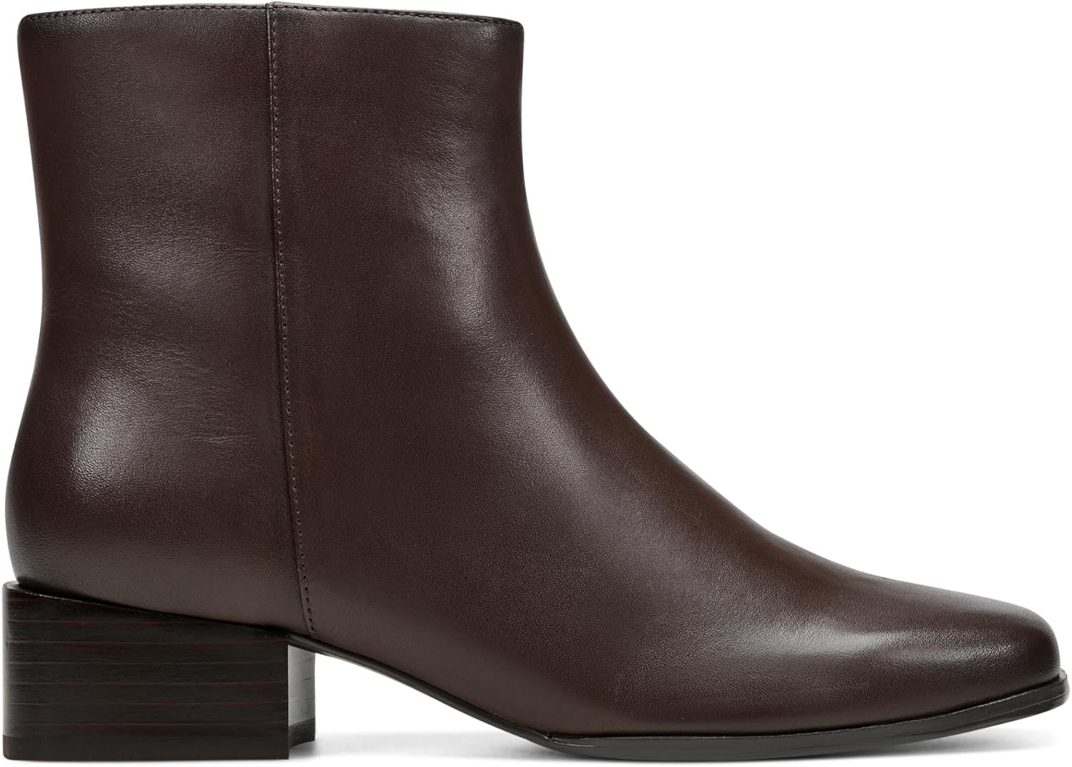 Easy Spirit Women's SIDNEY Block Heel Square Toe Dress Bootie, Dark Brown 201, 8 W - Image 5