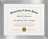 Vista 9 de Americanflat - Portarretratos de diploma de 11 x 14 pulgadas con vidrio inastillable - Úselo como marco de 8.5 x 11 pulgadas con paspartú